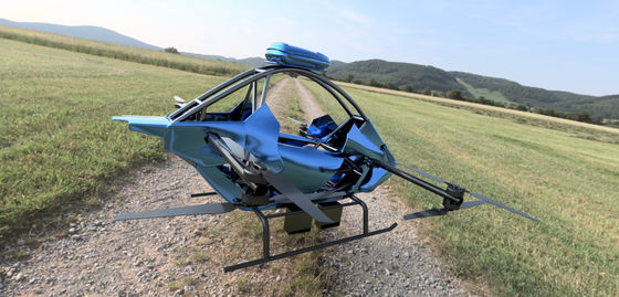 Aeromobile senza pilota monoposto a bordo sviluppato indipendentemente, decollo e atterraggio verticali, equipaggiato Evtol
